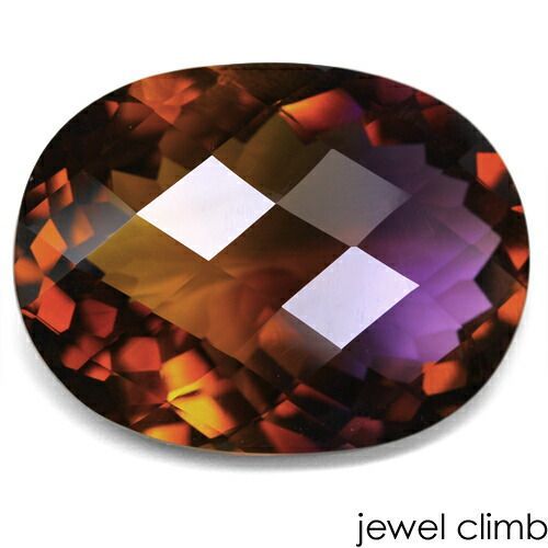 鑑別書付 大粒の圧倒される輝き アメトリン 宝石 ルース 46 21CT