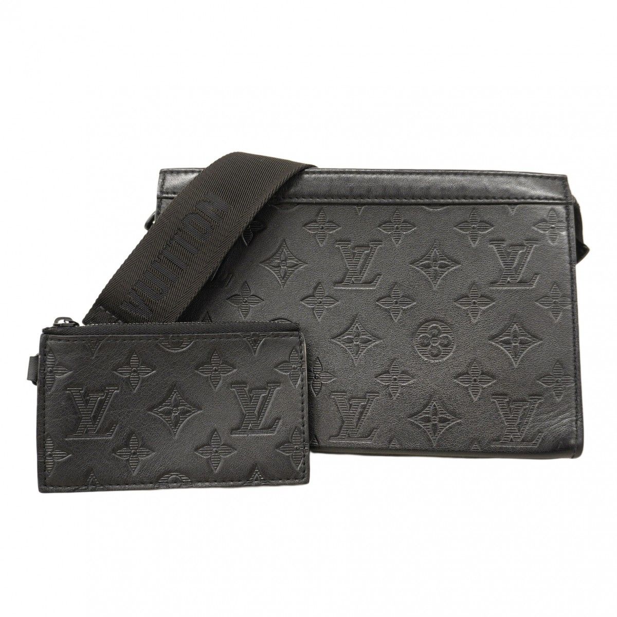 5ob0640-h ルイヴィトン ショルダーバッグ モノグラム シャドウ ガストンウェアラブルウォレット M81115 ブラック メンズ MERCADOAVALIA_COM_BR