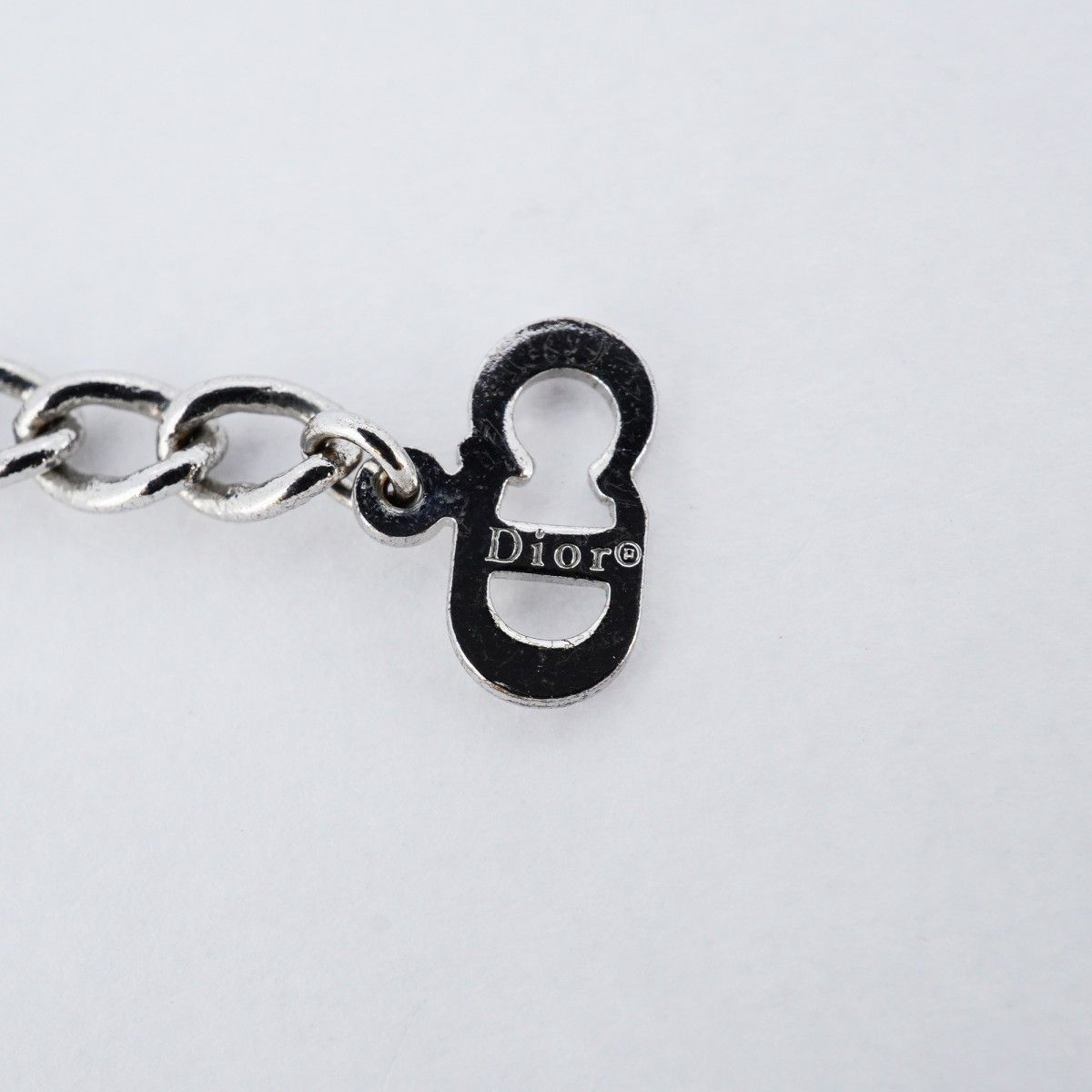 Christian Dior ハート CD ロゴ 箱付き シルバー ブレスレット クリスチャンディオール Christian Dior ブレスレット ハート CD ロゴ