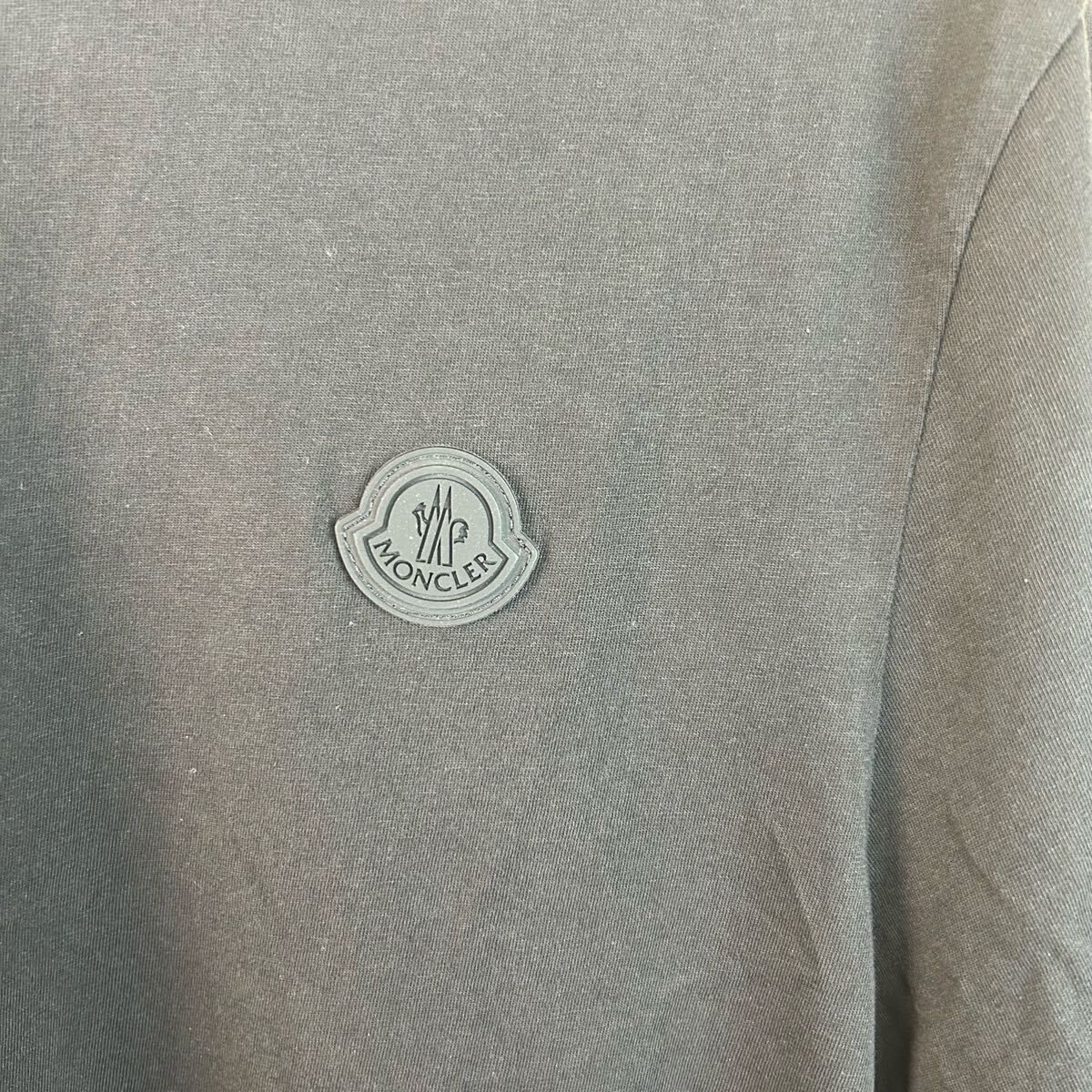 美品新作】MONCLER モンクレールラバーワッペントリコロール半袖T 