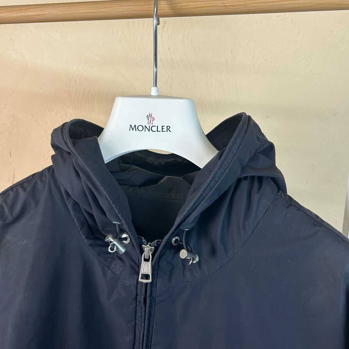 MONCLER モンクレールナイロンジャケットパーカー黒1 - メルカリ