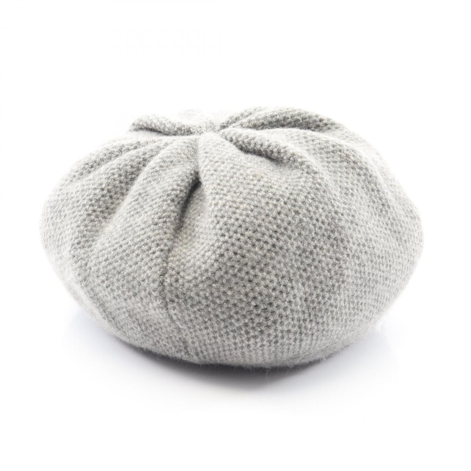 シャネル CHANEL ニットキャップ グレー その他 チャーム付 ニット帽子 レディース A