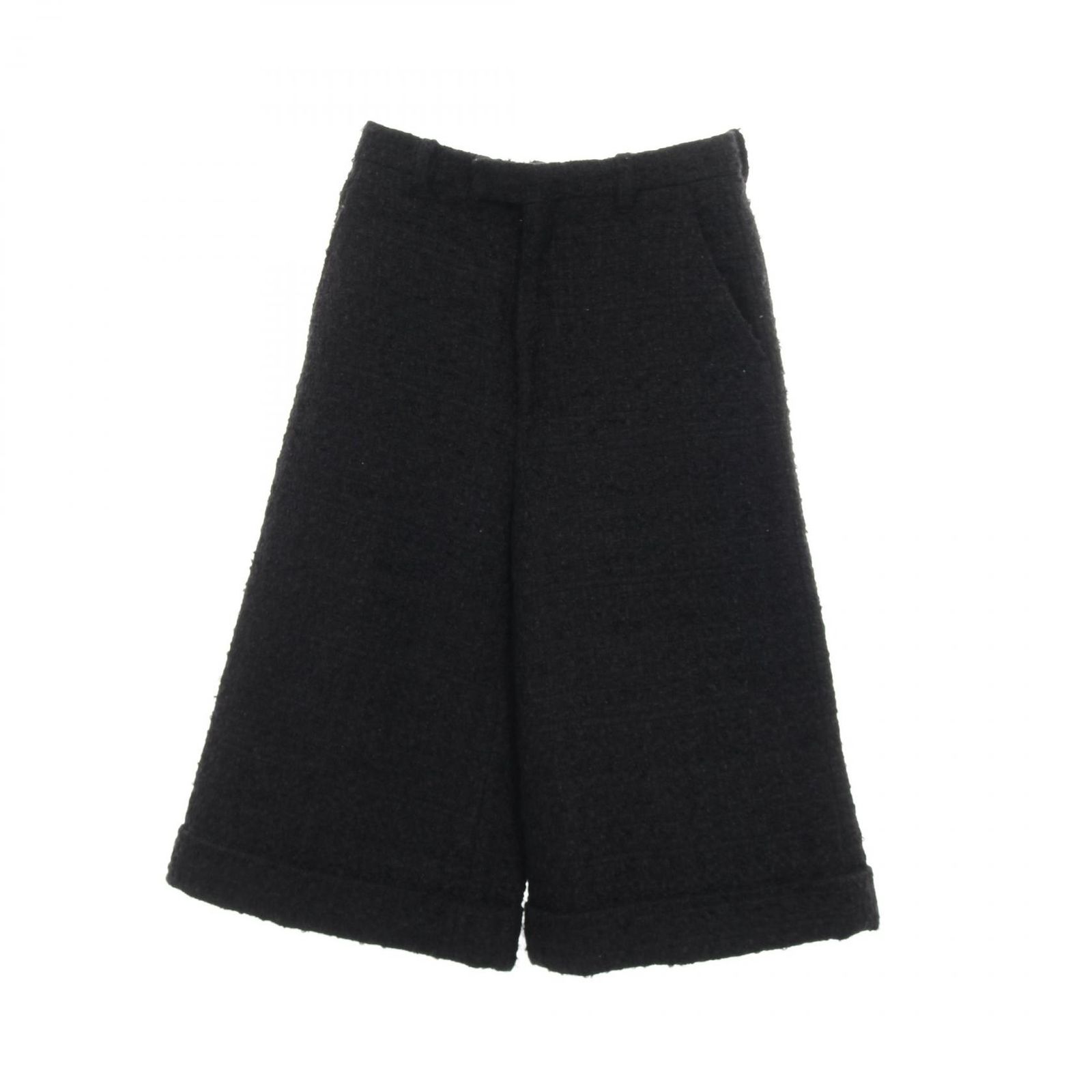 グッチ GUCCI パンツ ツイード ブラック ウール パンツ レディース Used A