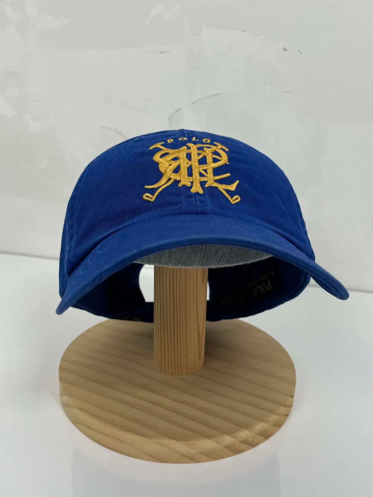ポロラルフローレン ロイヤルブルー スクラブル エンブロイダリー ベースボールキャップ 帽子