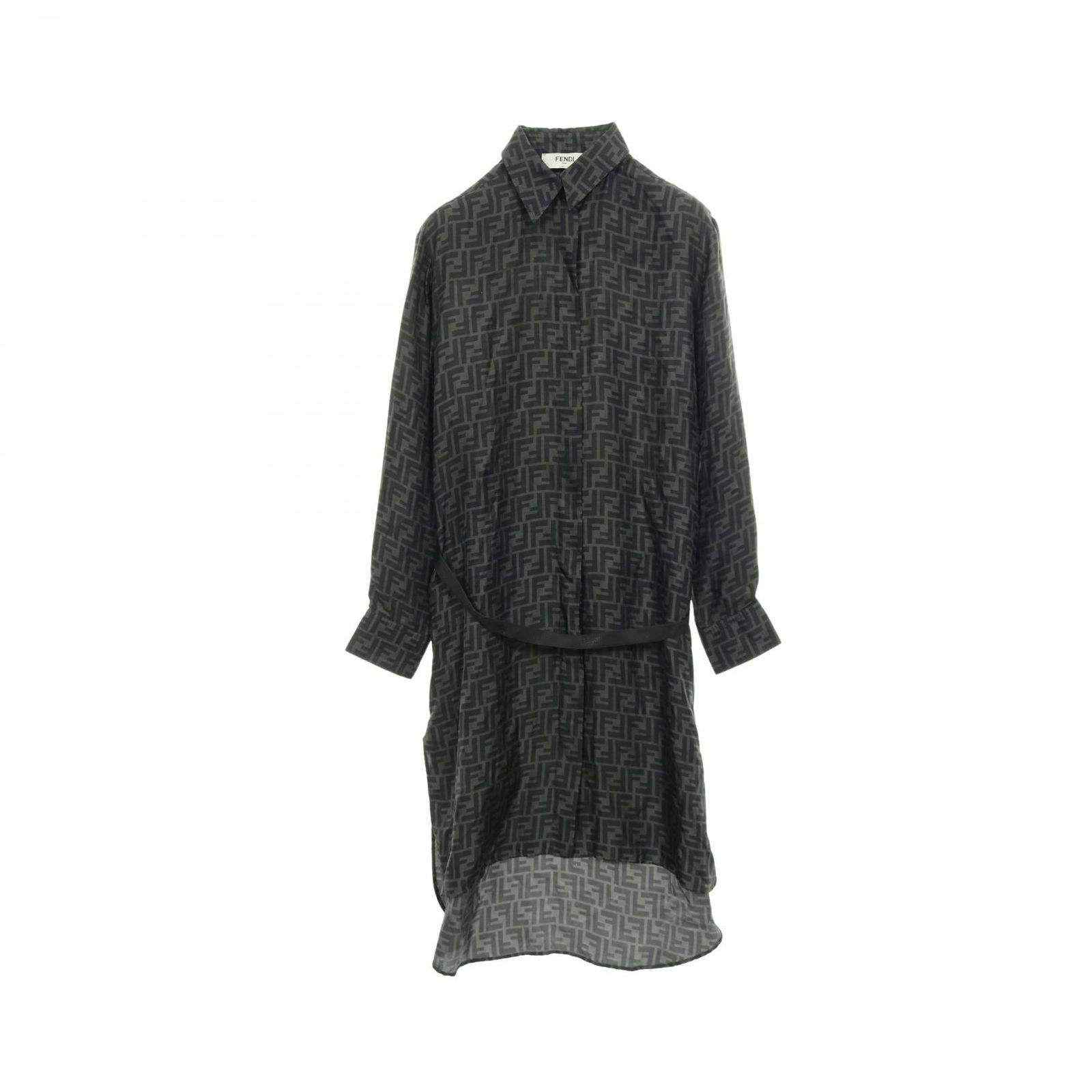 フェンディ FENDI ワンピース ズッカ シルク ワンピース レディース Used B