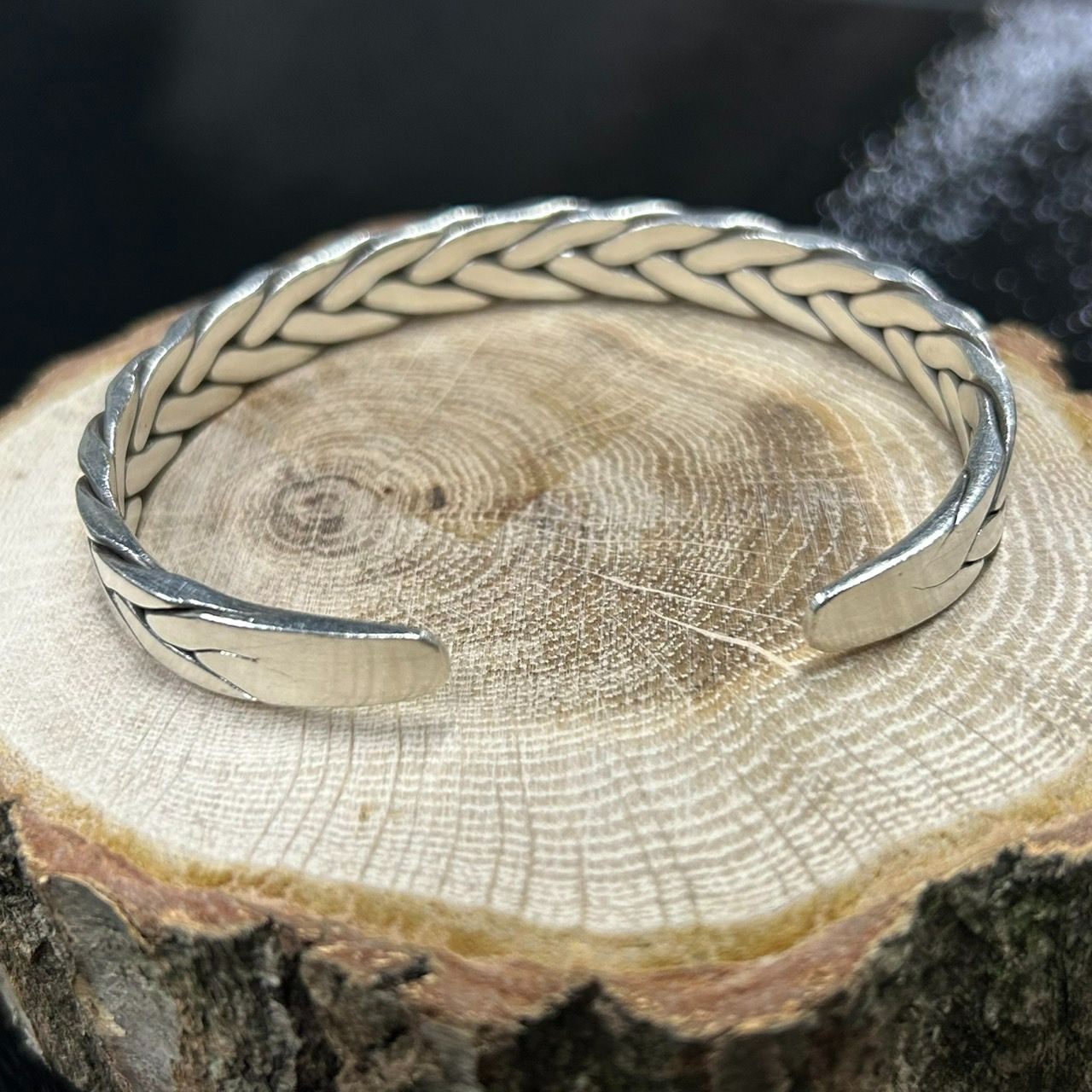 KAREN SILVER カレンシルバー 編み込みカフバングル ユニセックス フリーサイズ a kr 005