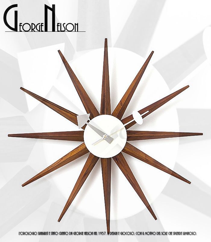 ジョージネルソン george nelson サンバーストクロック 掛け時計