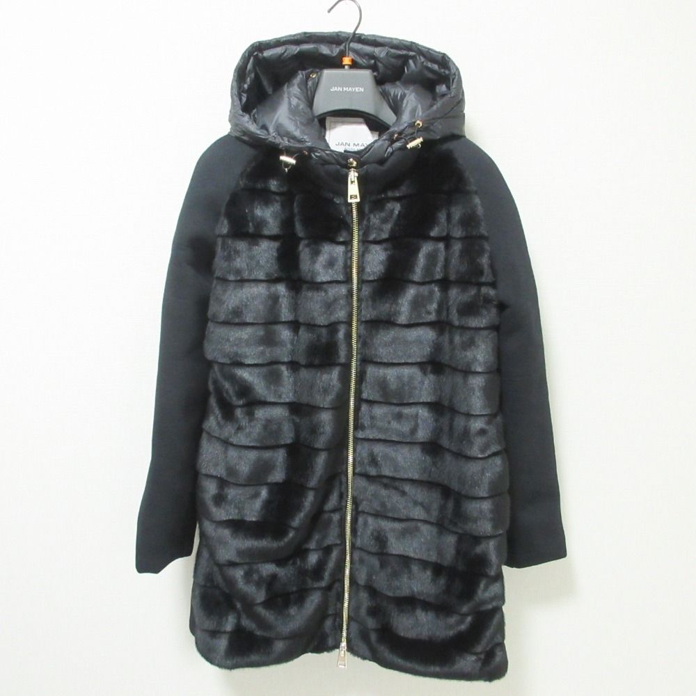 美品 JAN MAYEN ヤンマイエン フード2WAY フェイクファー切り替え 