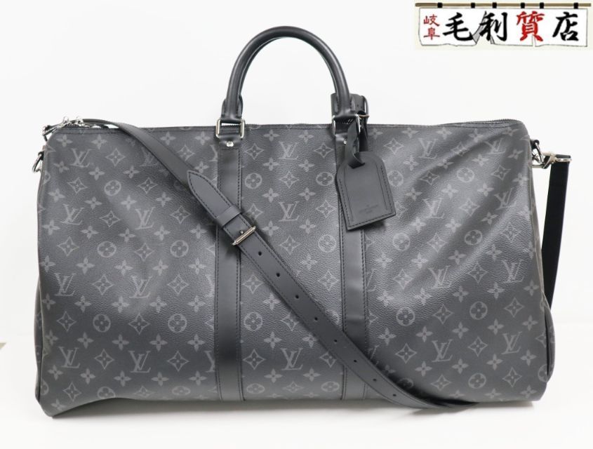 ルイヴィトン LOUIS VUITTON モノグラム エクリプス キーポル バンドリエール 55 M40605 ボストンバッグ バッグ