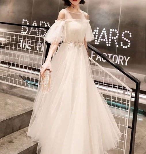 イベント 結婚式 ピュア エレガント 気品 女優 S 7号 ロング ドレス OPN 1021