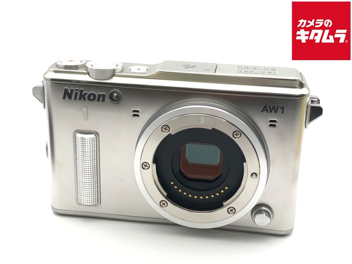 並品 ニコン Nikon 1 AW1 ボディ シルバー
