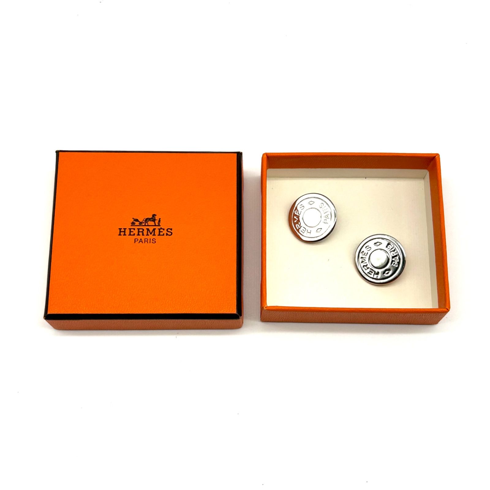美品】HERMES エルメス セリエ イヤリング 箱付き 極美品 美品】HERMES エルメス セリエ イヤリング 箱付き 極美品