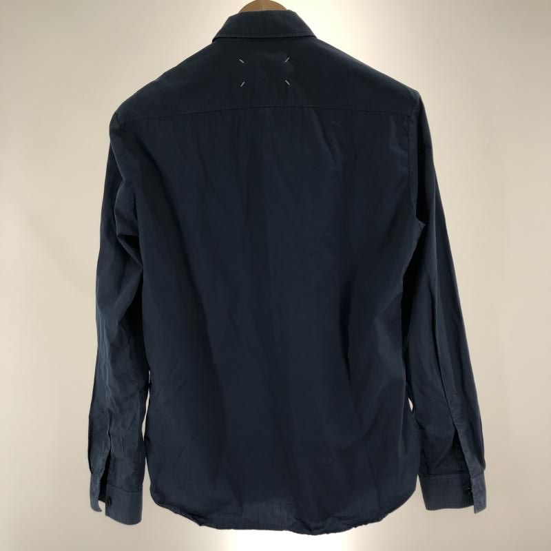 中古】MARTIN MARGIELA 長袖シャツ サイズ40(L相当) ネイビー マルタン