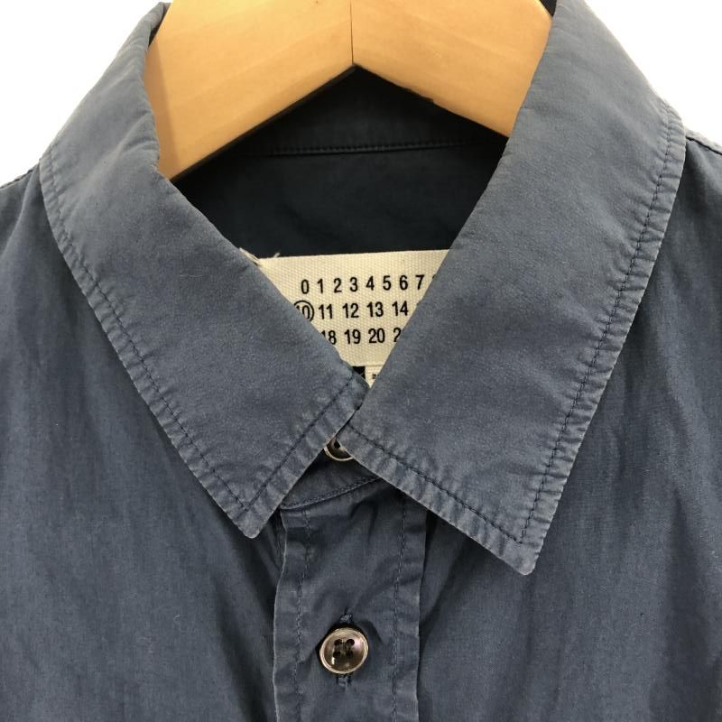 中古】MARTIN MARGIELA 長袖シャツ サイズ40(L相当) ネイビー マルタン