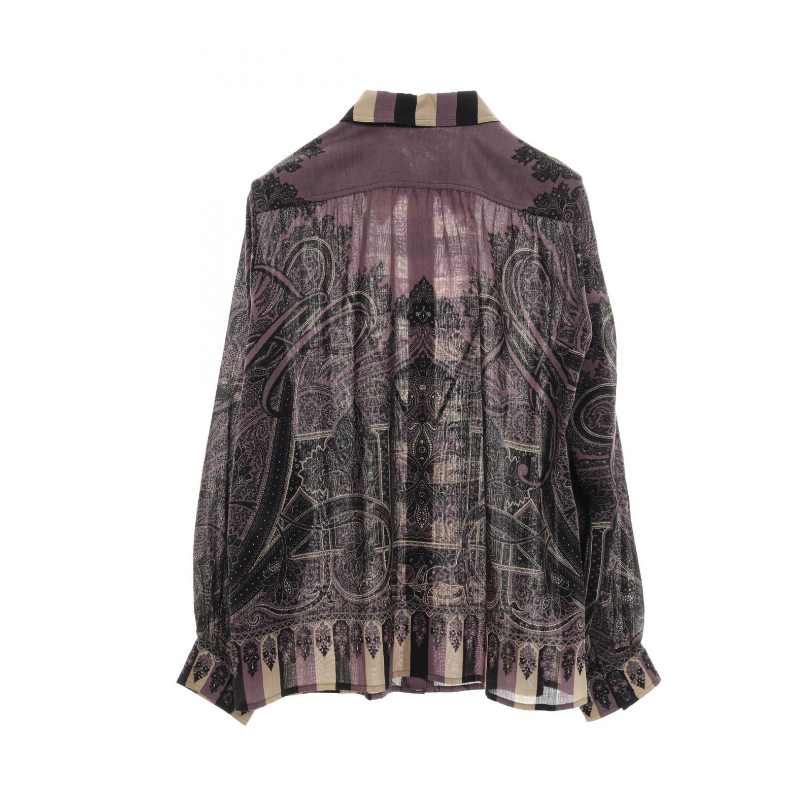 エルメス HERMES シャツ ウール シルク シャツ レディース Used A