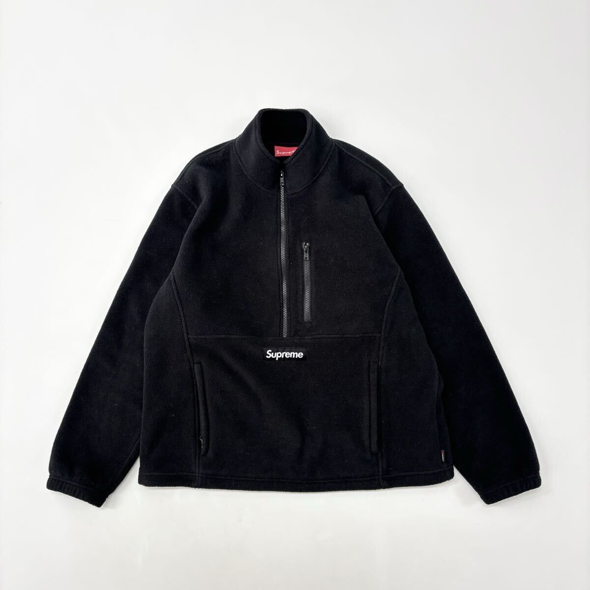 20aw 2020 Supreme シュプリーム POLARTEC HALF ZIP PULLOVER ポーラテック ハーフジップ プルオーバー BLACK ブラック サイズ M 711-0100