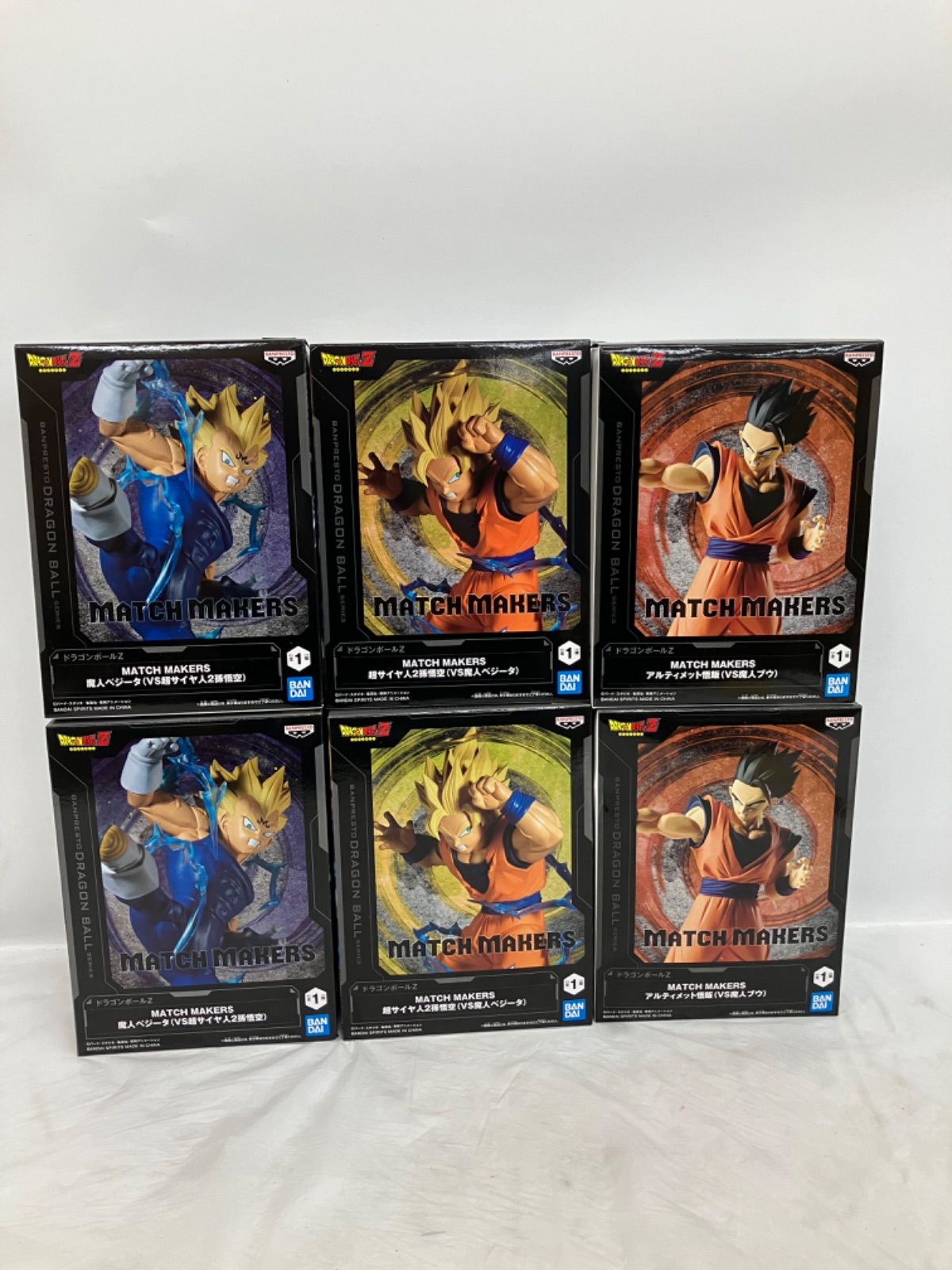 未開封 ドラゴンボールZ MATCH MAKERS フィギュア 3種6個セット LFJ311