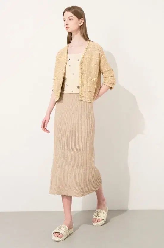 TIME タイム グリッター ニット スカート 55