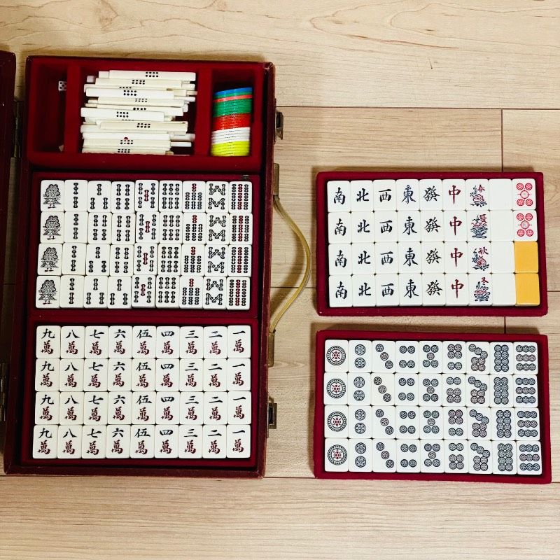 ☆激レア☆任天堂 レトロ 麻雀牌 役満 特重 亀一筒 宝牌 背竹風