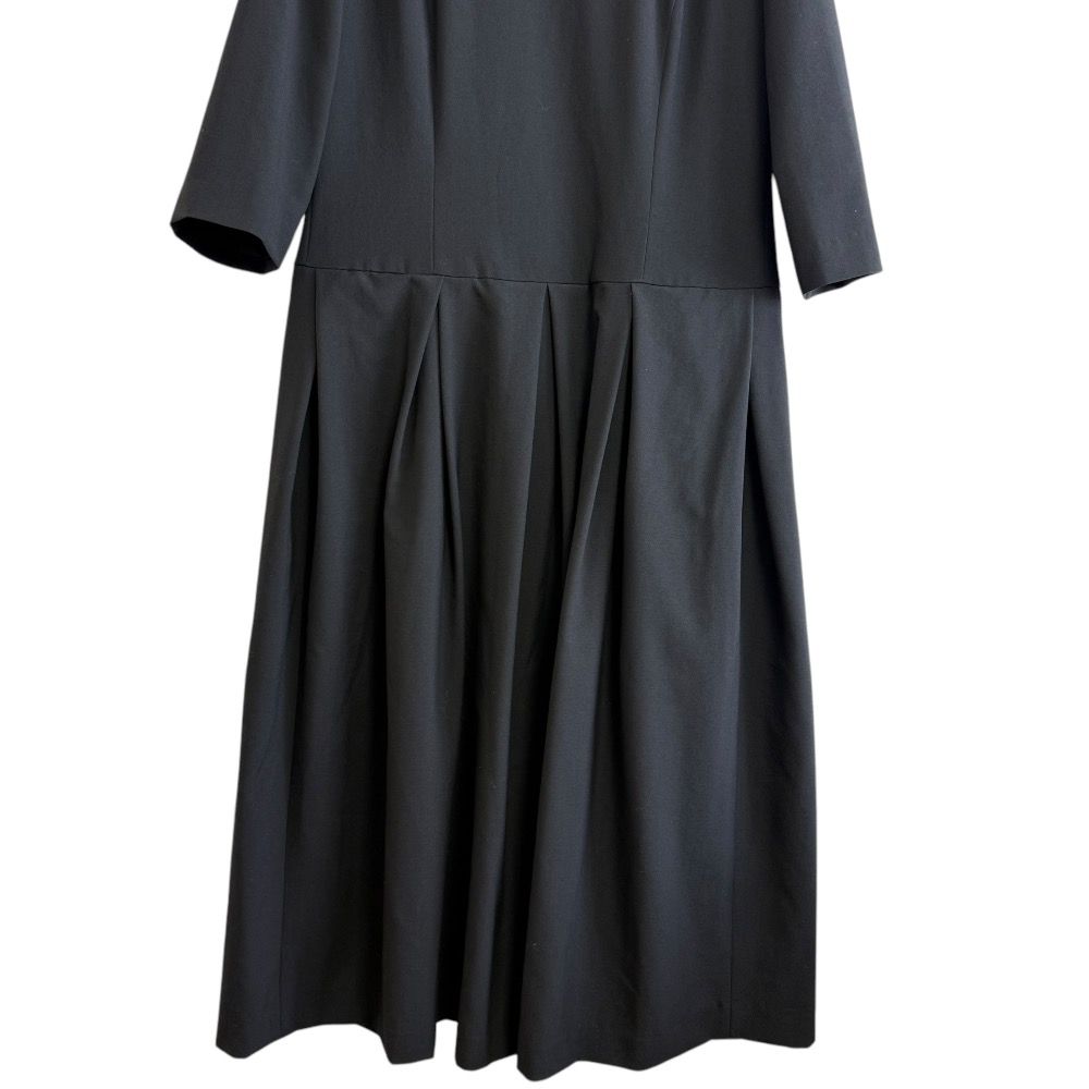 COMME des GARCONS ワンピース S 美品 AD2019 COMME des GARCONS コムデギャルソン バックプリーツ 七分