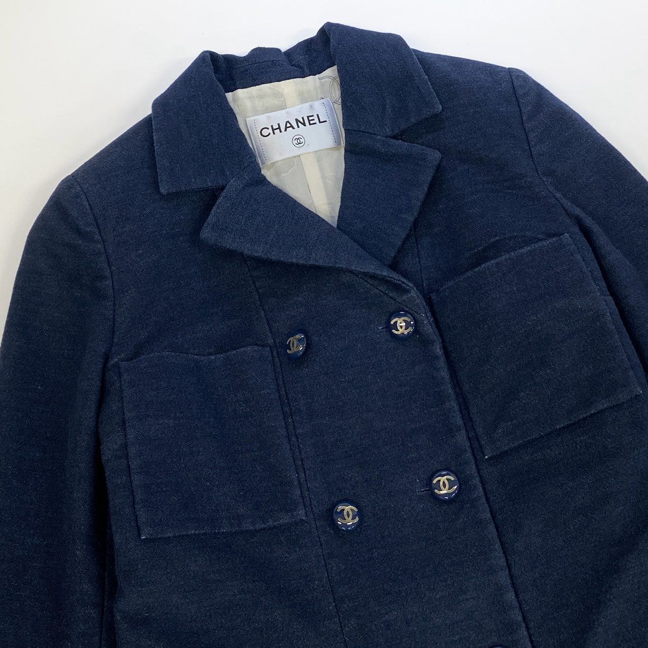 値下げ致しました☆CHANEL コート サイズ34 16k10 CHANEL シャネル ココマーク ダブルロングコート P53419V38061