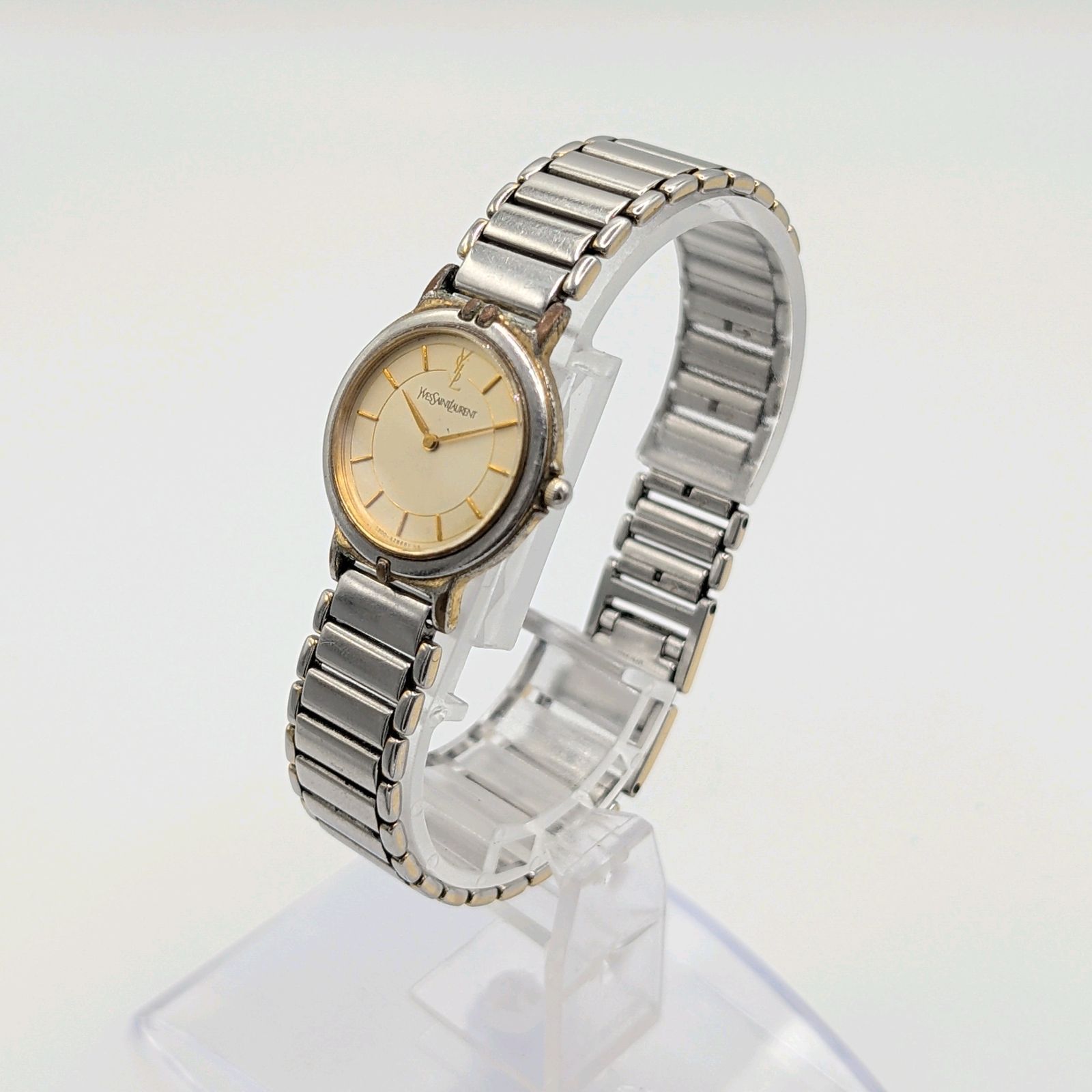 Yves Saint Laurent 2200-228481 Watch quartz Gold Y2K 00S Yves Saint Laurent 2200-228481 Watch quartz Gold Y2K 00S