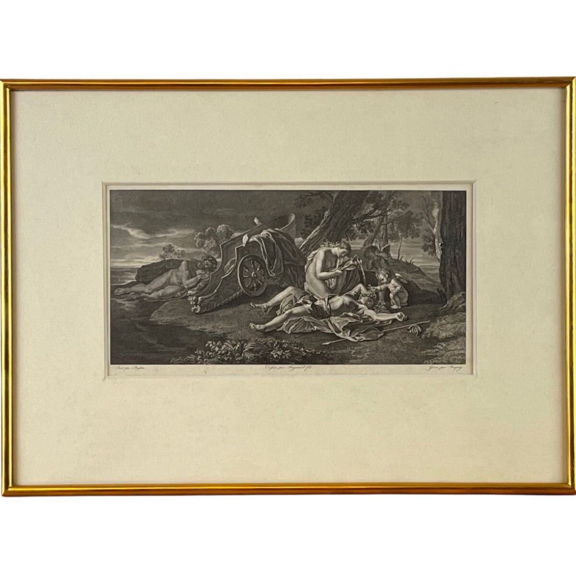 ピエール フィリップ バコワ アドニスの死 銅版画 4号 フランス出身 銅版画家