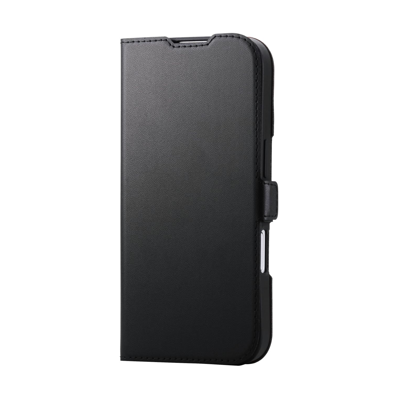 新品 エレコム iPhone 17 ケース カバー 手帳型 薄型 軽量 ソフトレザー TPU 磁石付 マグネット MAGKEEP カードポケット スタンド機能 4つ角エアークッション ワイヤレス充電対応 ブラック PM-A25APLFMGBK