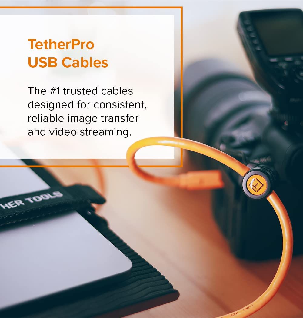 TetherTools テザーツールズ テザープロ USB C トゥ ライト アングル ブラック CUC 15 RT BLK