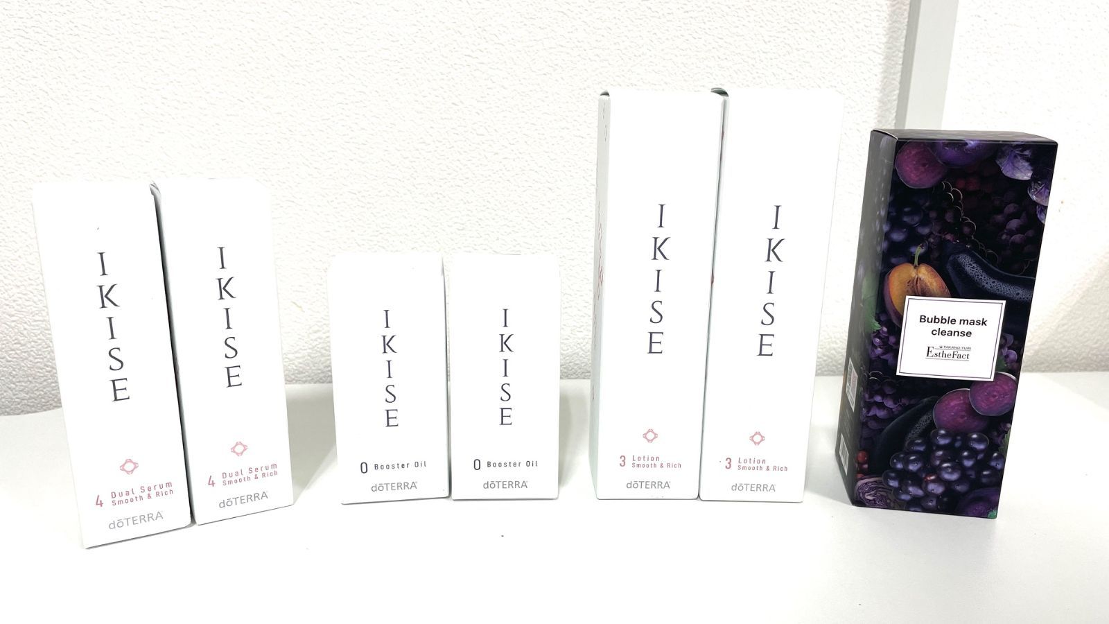 L51268 お買得 化粧品 おまとめ 7点セット dōTERRA ドテラ 粋精 IKISE ローション デュアル セラム スムーズ & リッチ ブースターオイル たかの友梨 エステファクトバブルマスククレンズ 経年