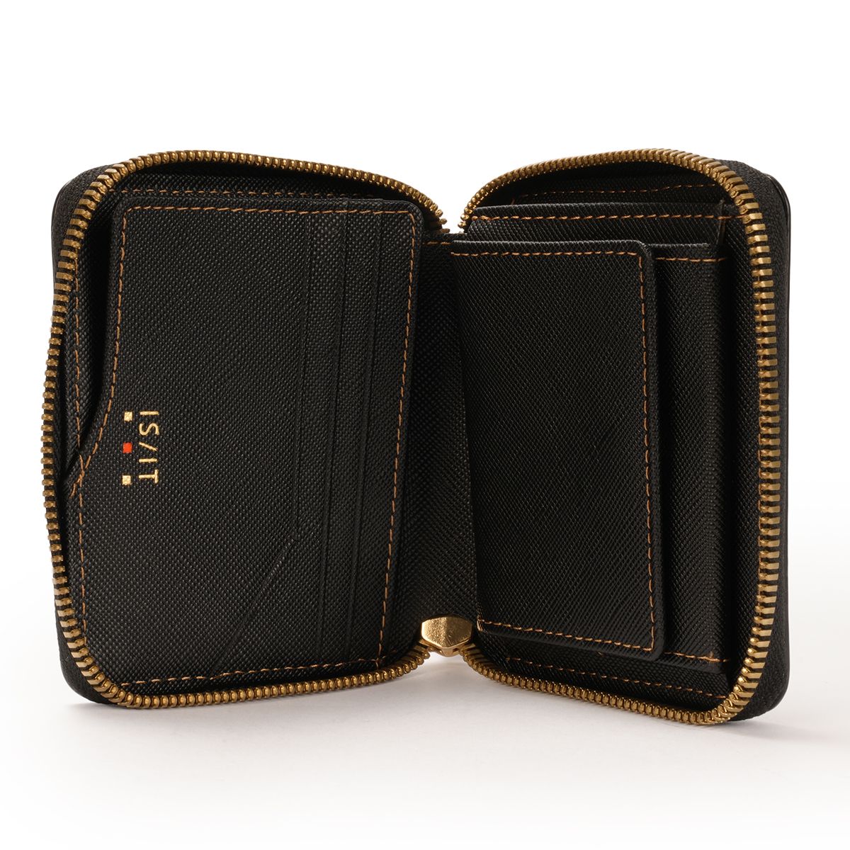 商品レビューで+5%｜イズイット モノクロ 財布 二つ折り財布 ミニ財布 ミニウォレット メンズ ボックス型小銭入れ 本革 IS/IT Monochro 967603 イズイット モノクロ 財布 二つ折り財布 ミニ財布 ミニウォレット