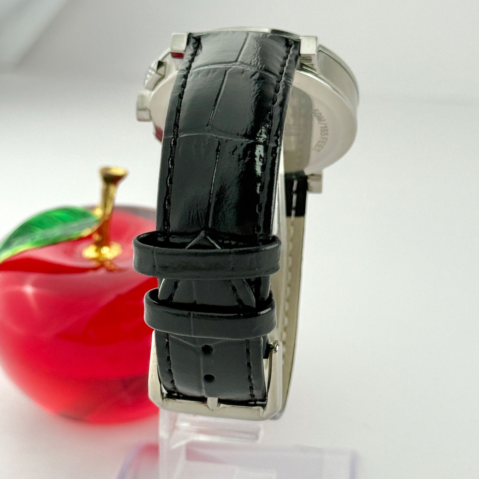 バーバリー クロノグラフ BU1776 新品ベルト 新品電池 メンズ 481  