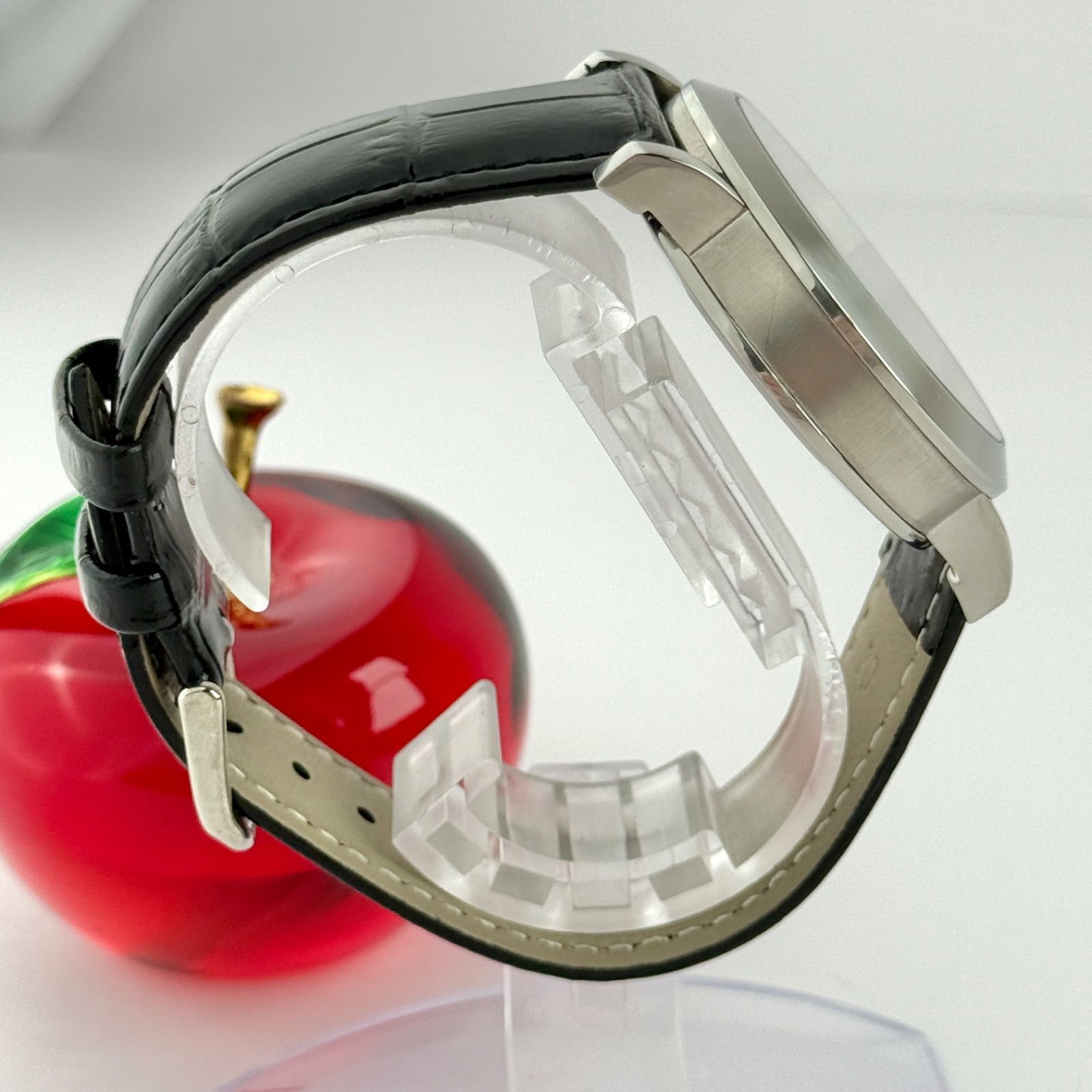 バーバリー クロノグラフ BU1776 新品ベルト 新品電池 メンズ 481  