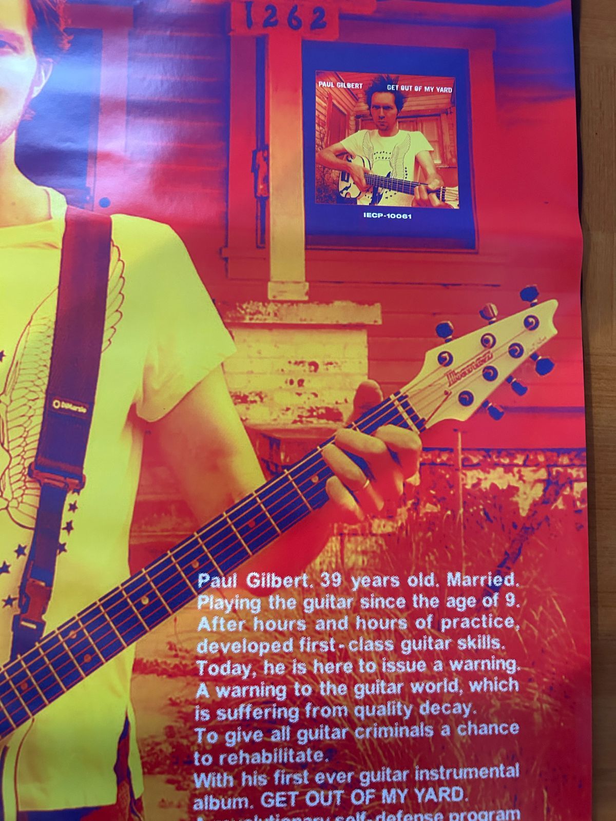 新品未使用 ポール・ギルバート Paul gilbert ライブ ツアー2005 新品未使用 ポール・ギルバート Paul gilbert ライブ ツアー2005