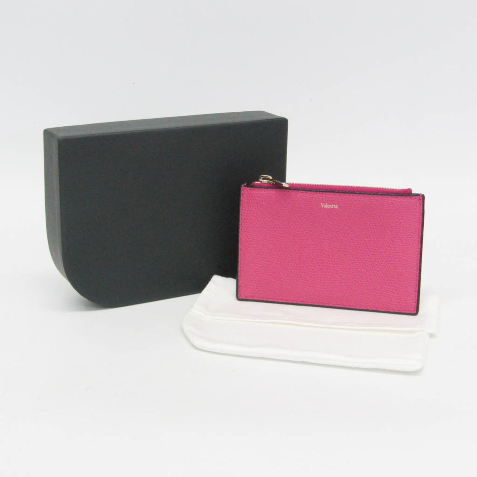 Valextra ヴァレクストラ カードケース カード入れ ピンク レザー