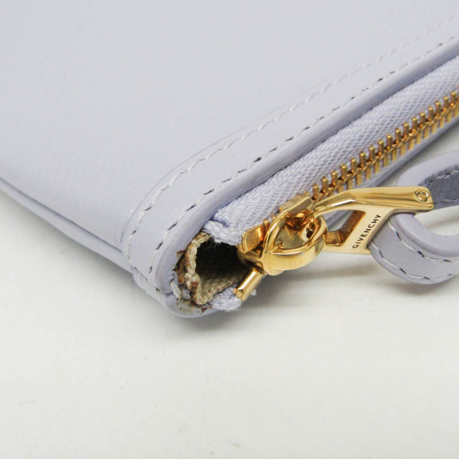 ジバンシィ(Givenchy) ヴォワイユー Voyou ジップポーチ BB60LTB1KR レディース レザー ハンドバッグ,ポーチ ライトパープル