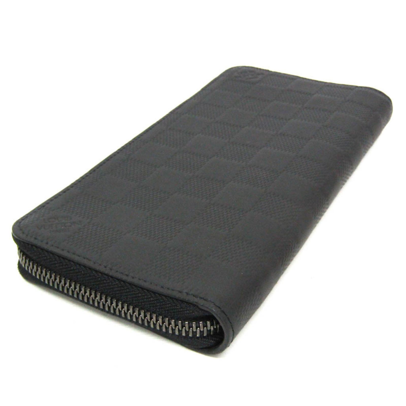 ルイ ヴィトン Louis Vuitton ダミエアンフィニ ジッピーウォレット ヴェルティカル N63548 メンズ ダミエアンフィニ 長財布 二つ折り オニキス