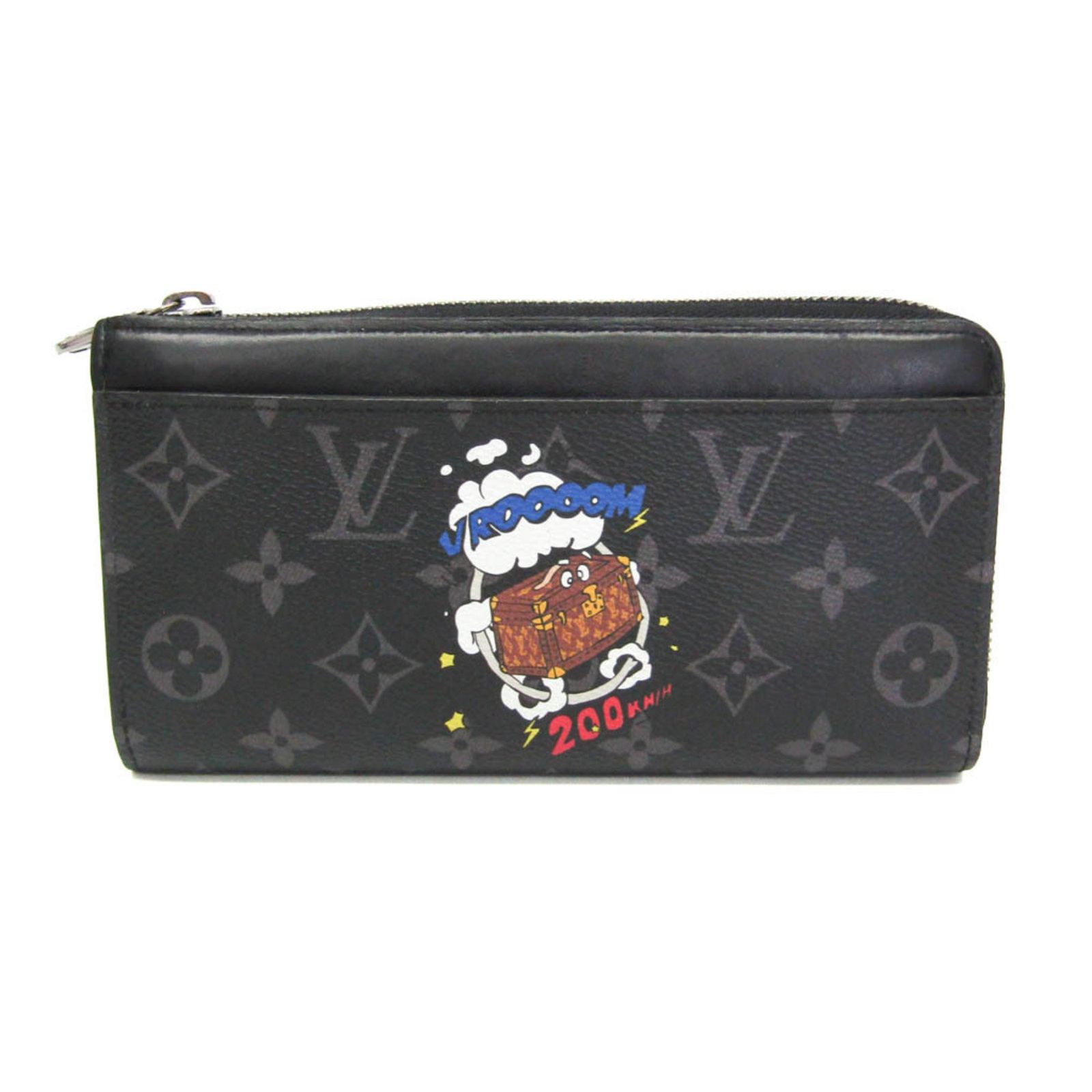 ルイ ヴィトン Louis Vuitton モノグラム エクリプス ジッピードラゴンヌ M 80994 メンズ モノグラムエクリプス 長財布 二つ折り ブラック