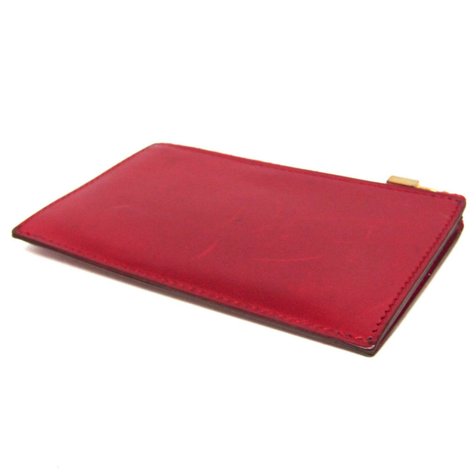 エルメス Hermes カデナ メンズ レディース ボックスカーフ 小銭入れ コインケース レッド