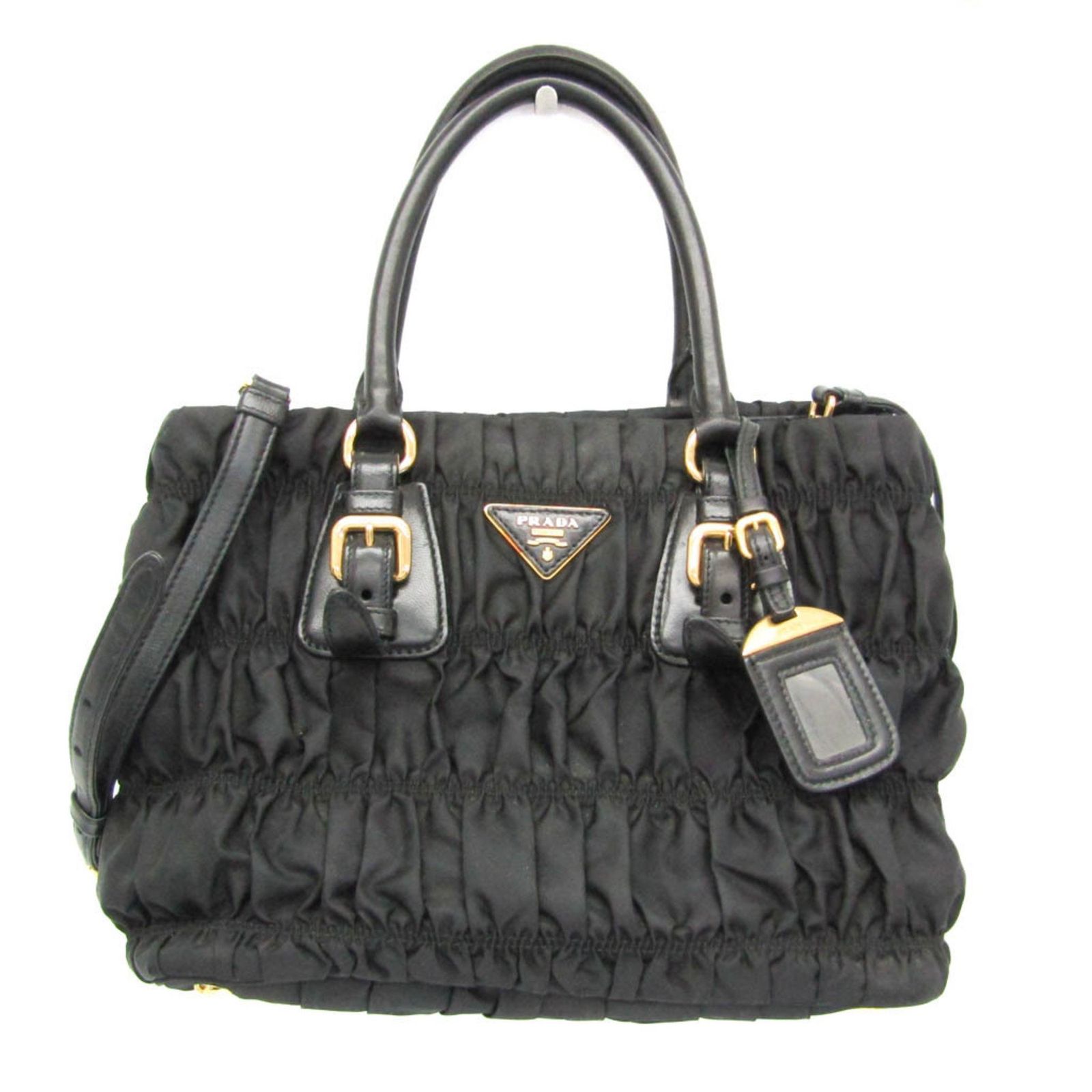 プラダ(Prada) ギャザー BN2868 レディース ナイロン,レザー 