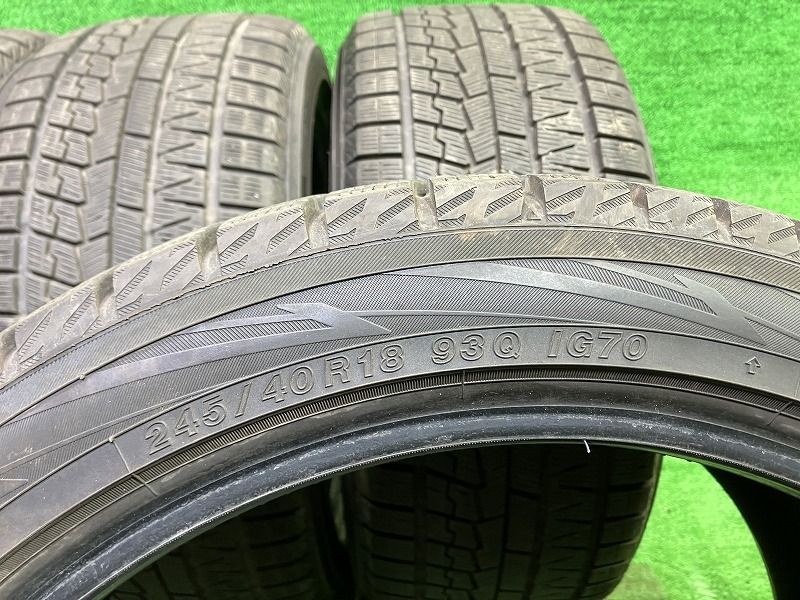  スタッドレス ヨコハマ アイスガードIG 70 245 40 R 18 4本 2本6ミリ 2本7ミリ 18インチ スタッドレス
