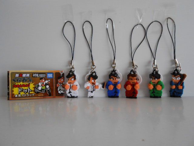 ♯Jtv07EZ 熱血硬派くにおくんすぺしゃるドット番長ストラップ6種