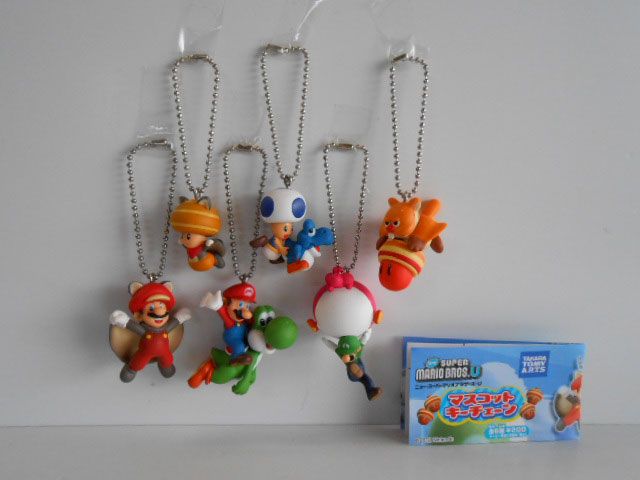 Jtv28KZニュースーパーマリオBROS.Uマスコットキーチェーン6種