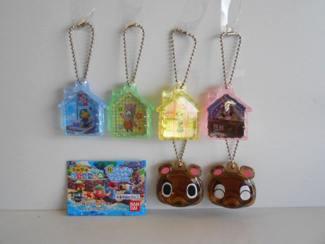 ♯Jhm07PTとびだせどうぶつの森村のクリスタルマスコット全6種