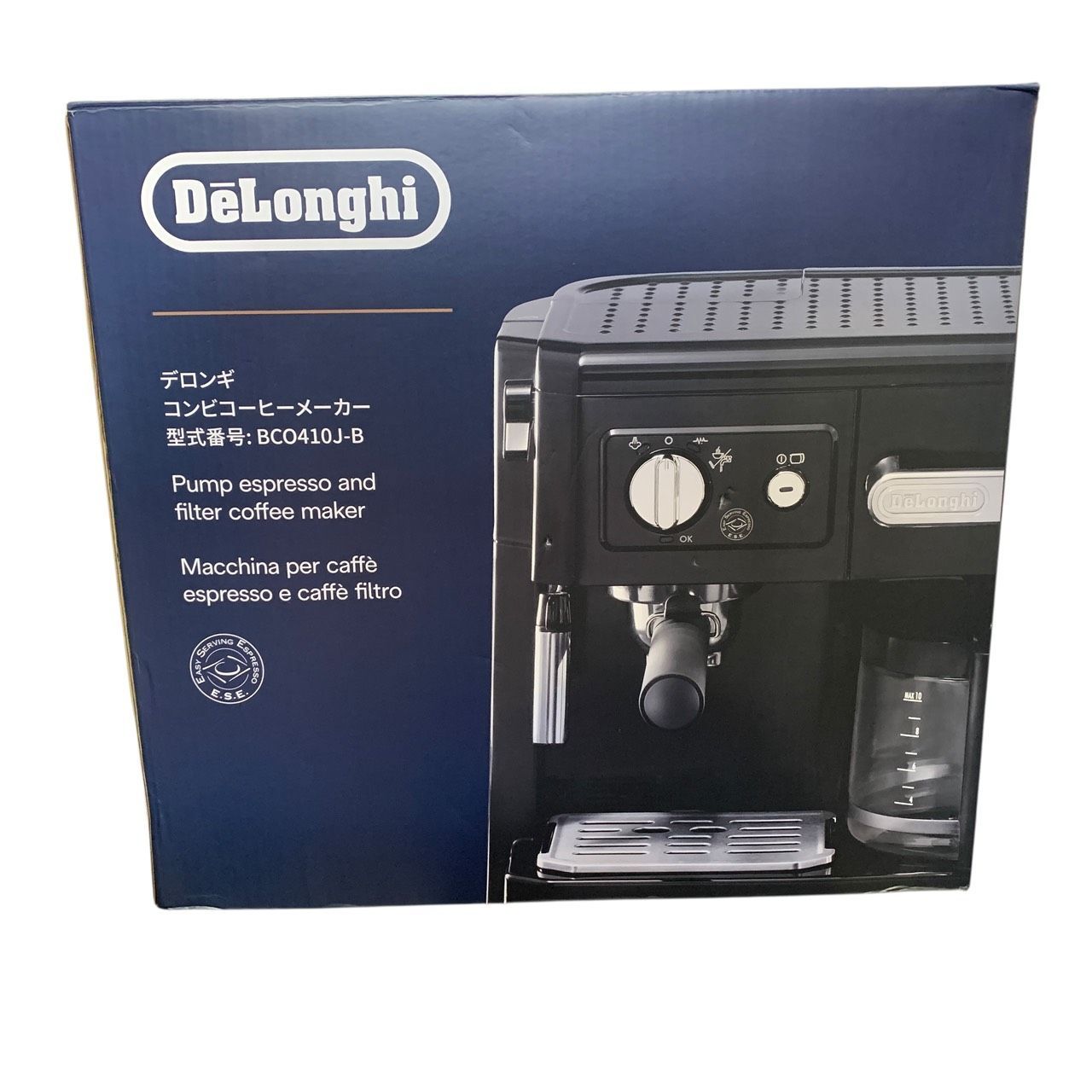 3483 DeLonghi コンビコーヒーメーカー デロンギ コンビコーヒーメーカーブラック BCO 410 J K De Longhi 開封品
