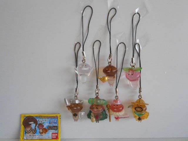 ♯Jhg20LTおさわり探偵なめこんふんふクリアストラップ2フル7種