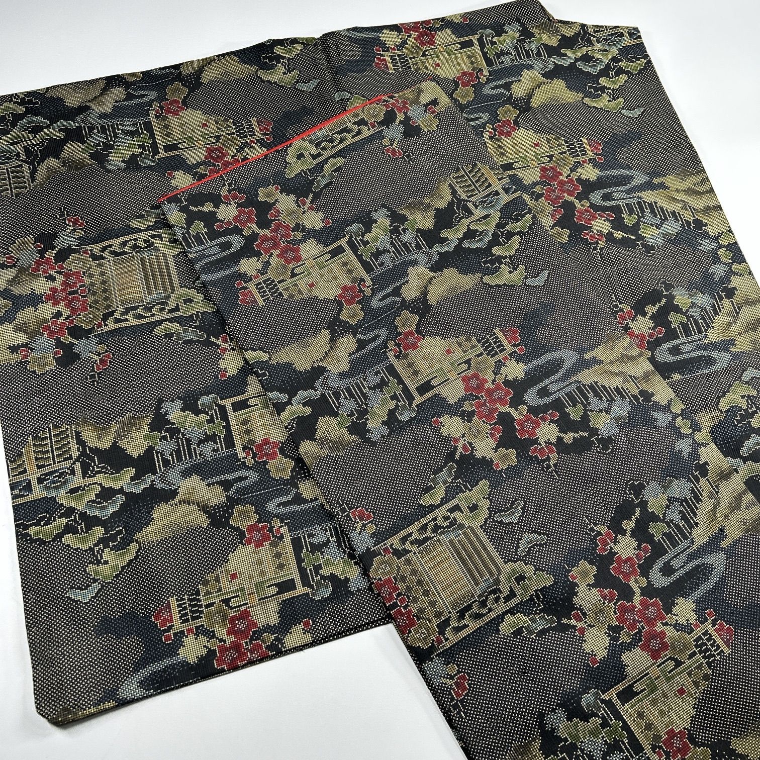 大島紬 7枚 正絹 着物おまとめ売り 同梱購入歓迎 リメイク用 着付け