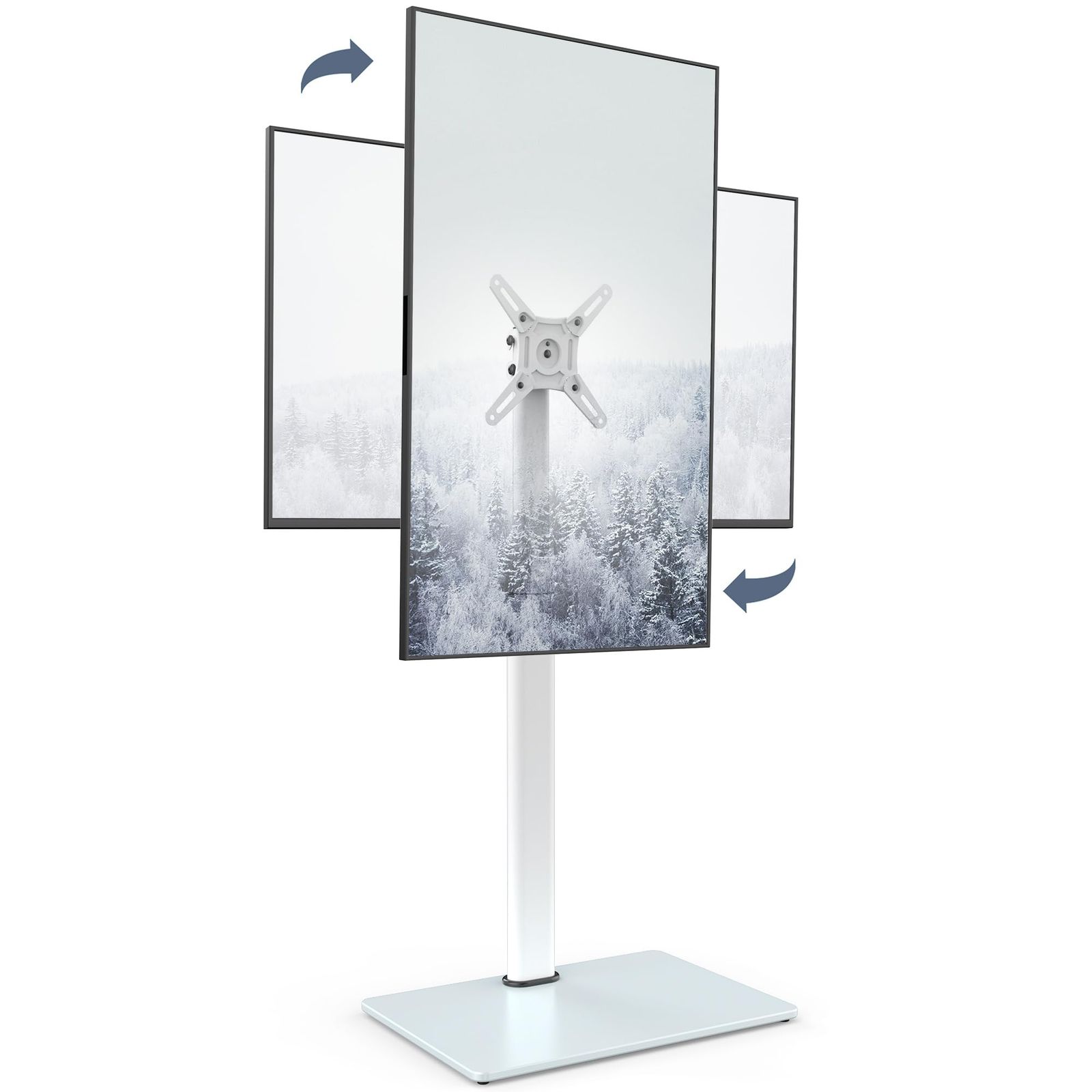 FITUEYES テレビスタンド 19~42インチ対応 壁寄せテレビスタンド 高さ角度調節 チルト機能付き 横縦両対応 FTC1202AGW