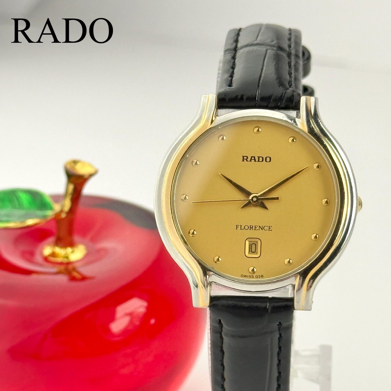 ラドー フローレンス 新品ベルト 新品電池 レディース 腕時計 666