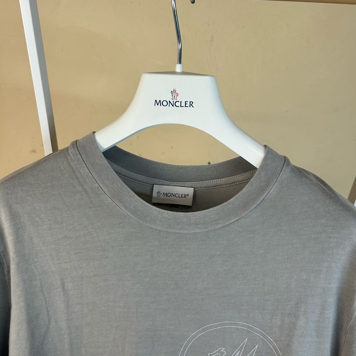 極美品】【薄手】MONCLER モンクレール 長袖TシャツロンTグレーxs
